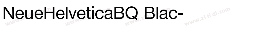 NeueHelveticaBQ Blac字体转换